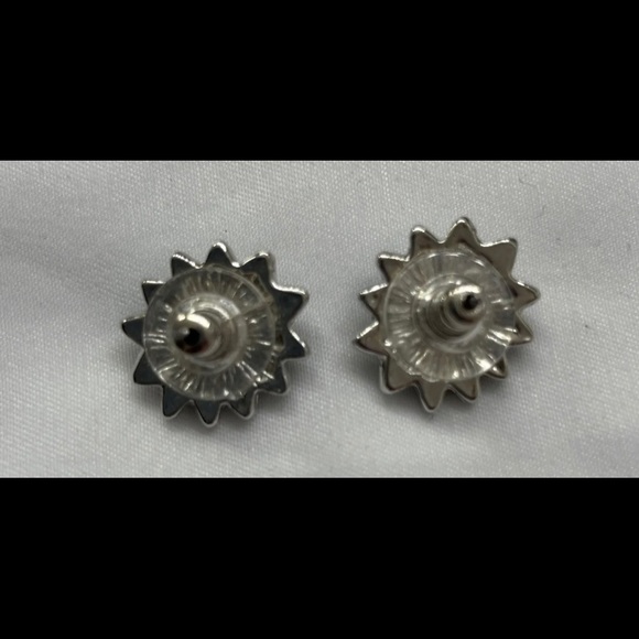 Turquoise & Silver Earrings - Picture 2 of 4